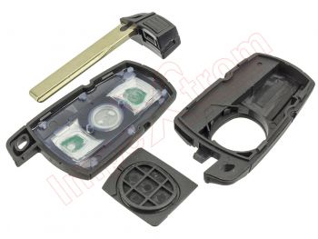 Carcasa genérica compatible para telemandos BMW Serie 5, 3 botones, con hueco tapa de batería